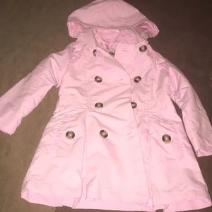 Pink Toddler Trench Coat